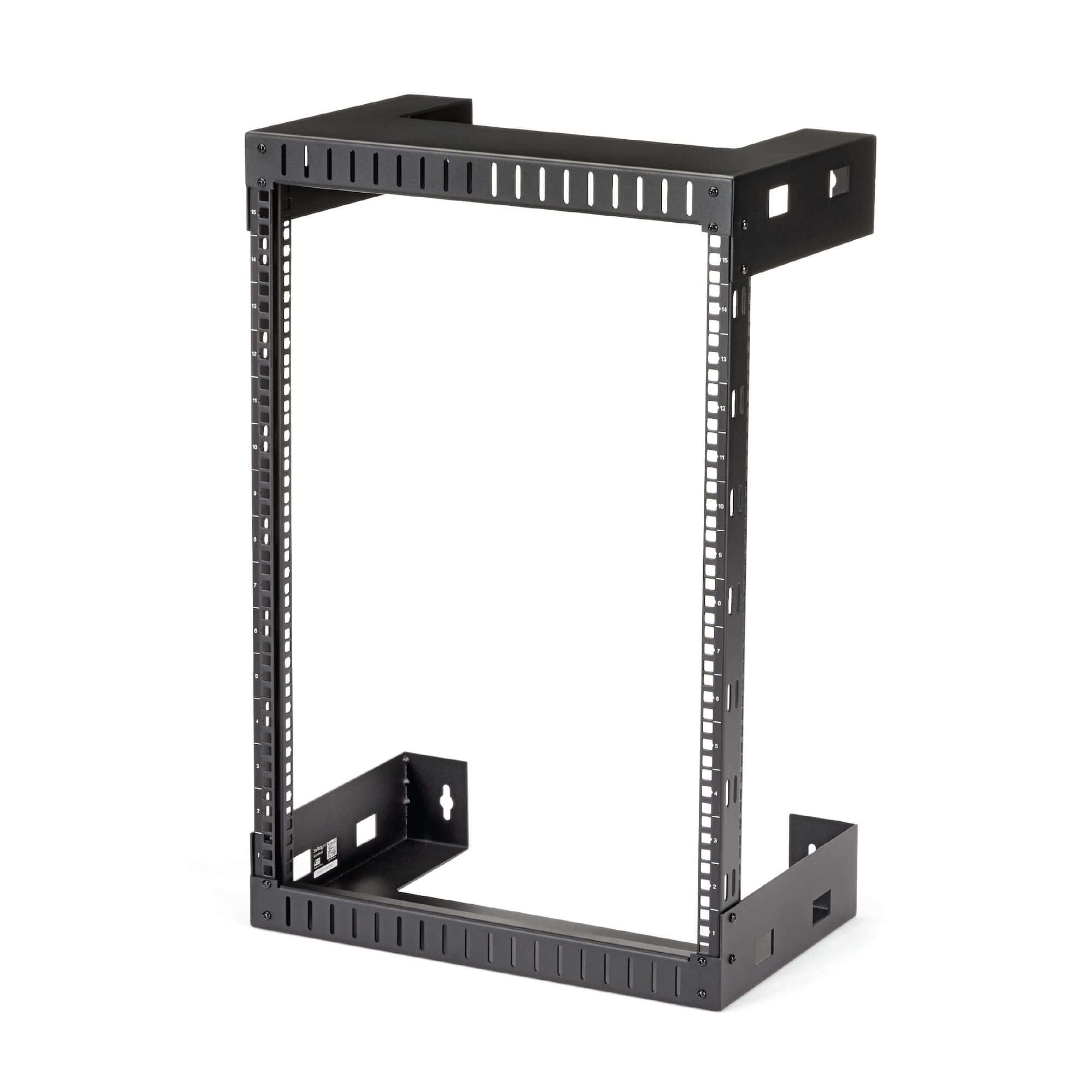 StarTech 15HE wandmontage Server Rack - 30,5cm tief - Open Frame - Netzwerk Rack - 2 Post Rack (RK15WALLO) thumbnail