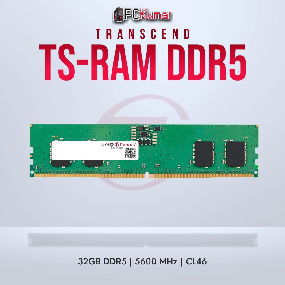 Transcend TS5600ALE-32G 32 GB 1 X 32 GB DDR5 5600 MHz 288-pin DIMM (TS5600ALE-32G) thumbnail