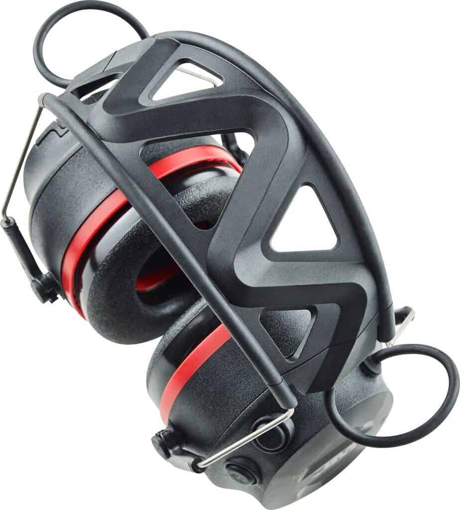 3M Pro-Protect Kapselgehörschutz 90545E, schwarz / rot mit Bluetooth, aktives Mikrofon für Kommunikation und - 1 Stück (90545E) (90545E) thumbnail