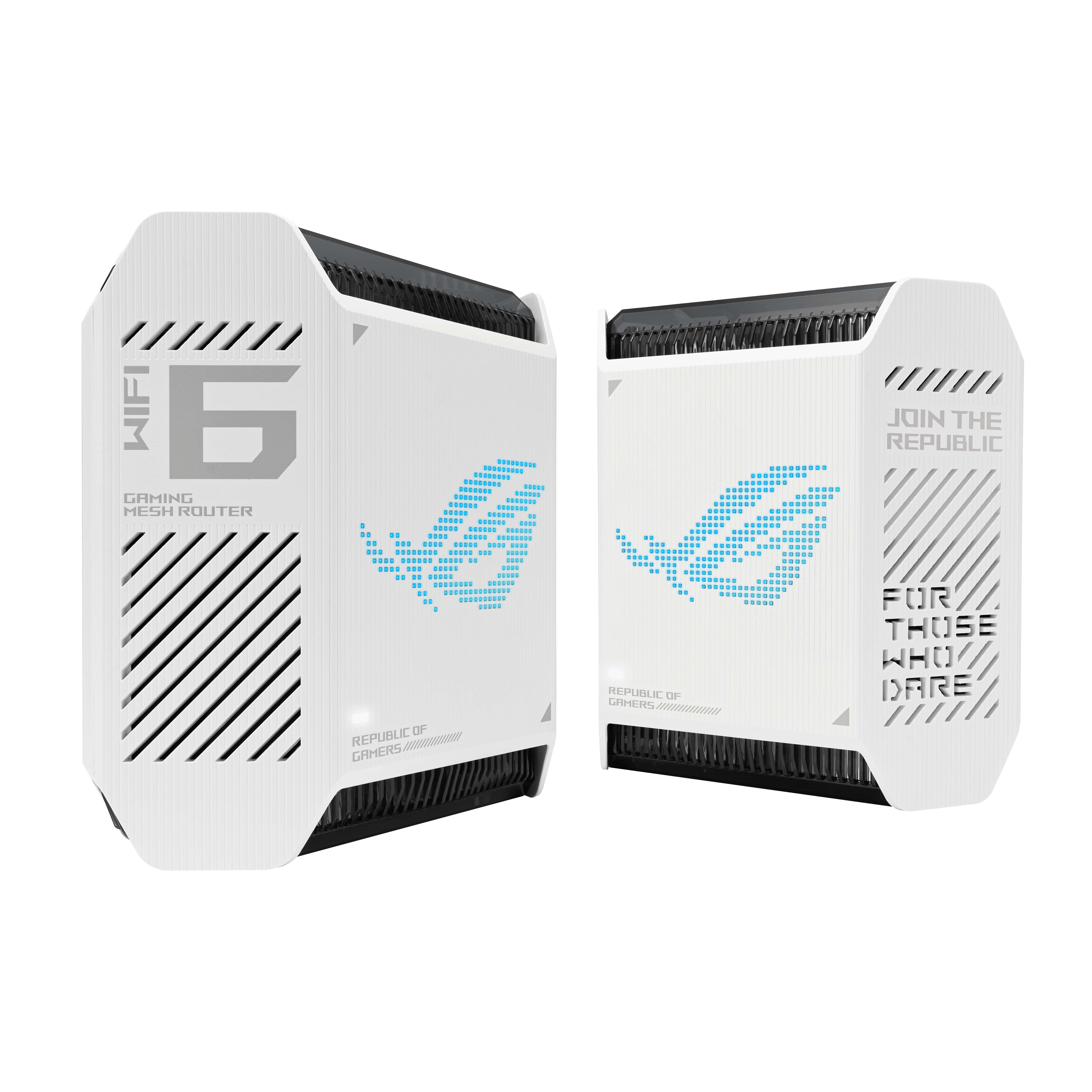 ASUS ROG Rapture GT6 (W-2-PK) Tri-band (2.4 GHz / 5 GHz / 5 GHz) Wi-Fi 6 (802.11ax) Wit 4 Intern (90IG07F0-MU9A40) thumbnail