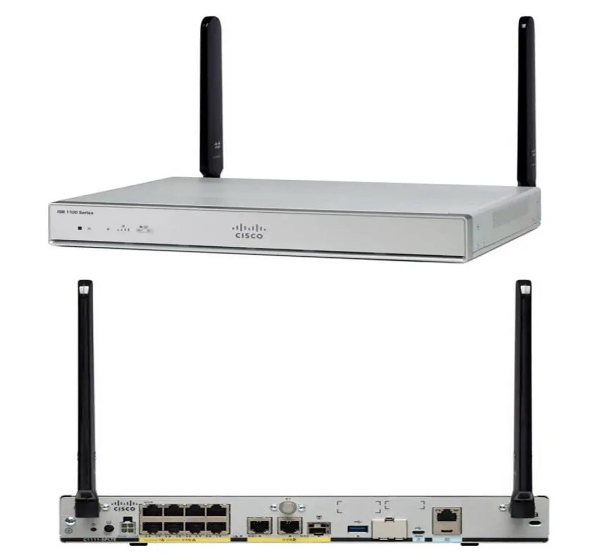 Cisco ISR 1100 8P Dual GE WAN W/ LTE Adv SMS/GPS 802.11ac -E WiFi (C1111-8PLTEEAWE) thumbnail