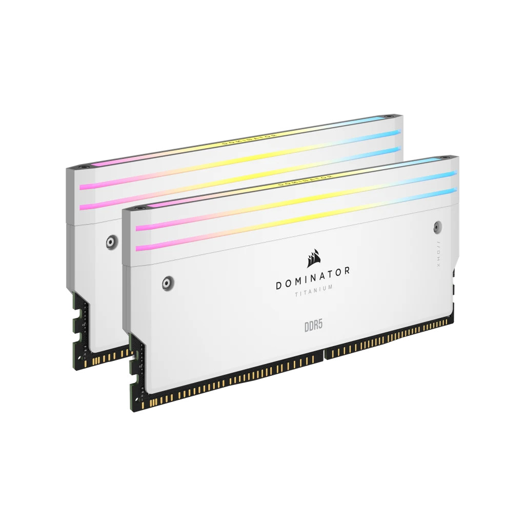 Corsair DOMINATOR Titanium Light Enhancement Kit, RGB LED, White Heatsink Functional LEDs, no DRAM ICs (CMPLEKIT2W) thumbnail