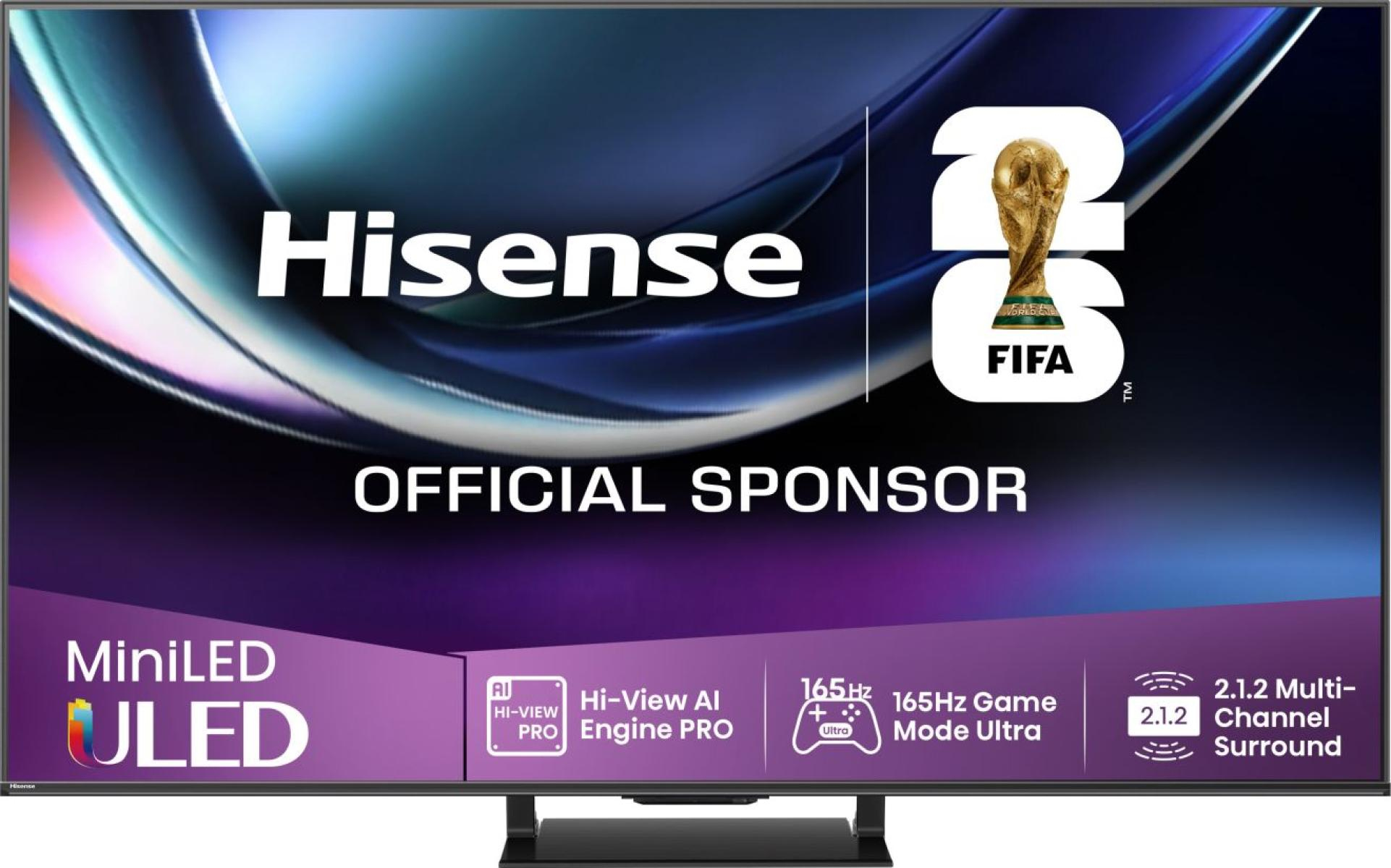 Hisense 55U7Q PRO 139,7 cm (55") 4K Ultra HD Smart TV Wifi Zwart 500 cd/m² (20016204) thumbnail
