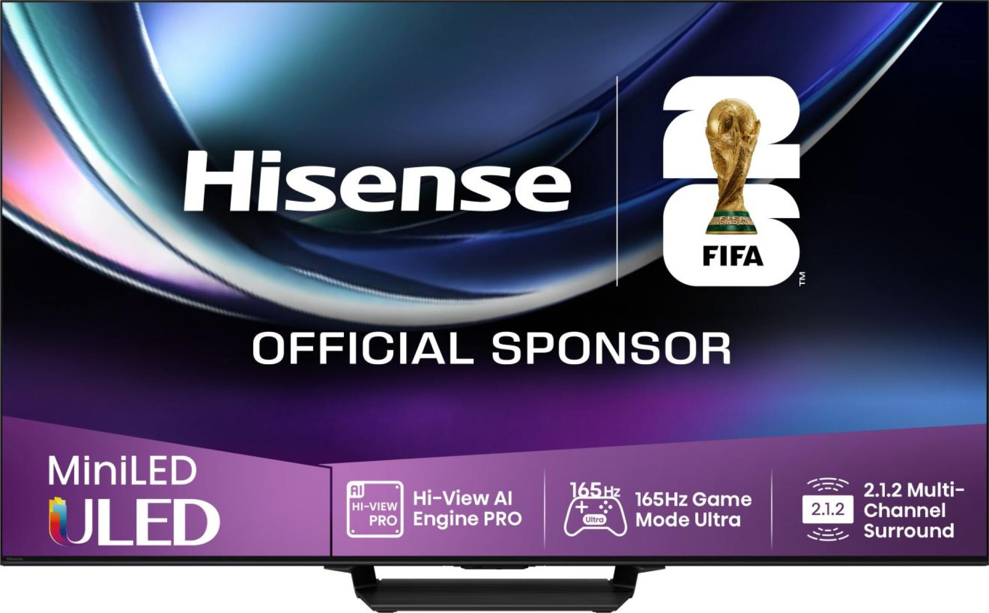 Hisense U7Q PRO 85U7Q PRO 2,16 m (85") 4K Ultra HD Smart TV Wifi Zwart 500 cd/m² (20016232) thumbnail