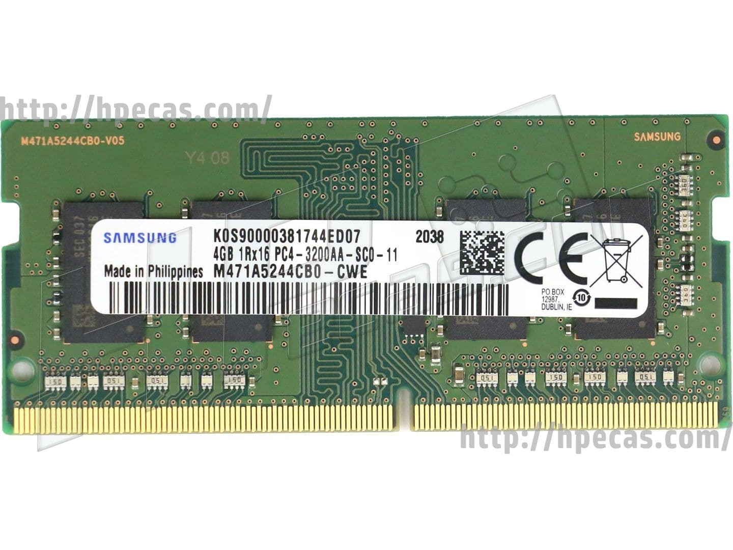 HPI Memory Module 4 GB SO DIMM 260-PIN 3200 MHz DDR4 (141J0AA) thumbnail