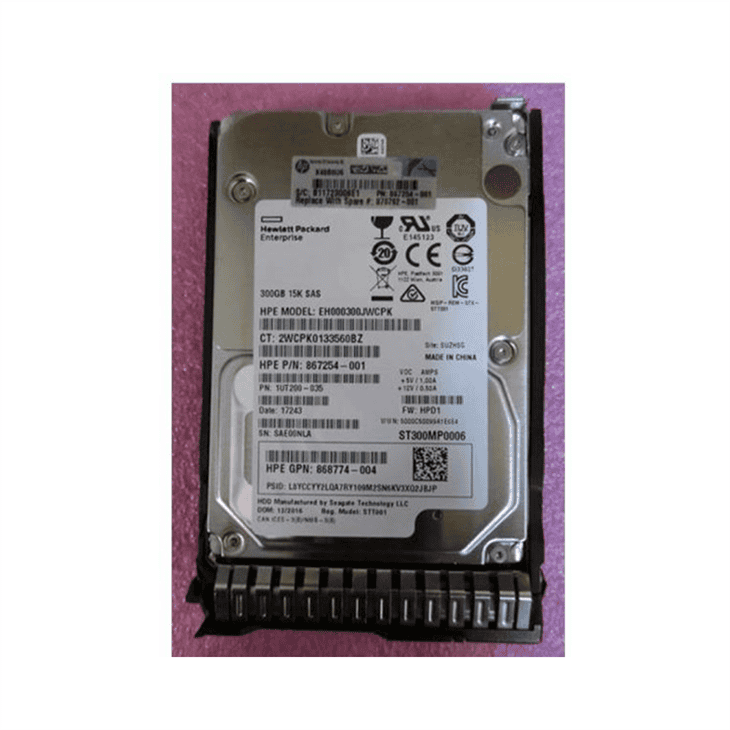 HPE HDD 300GB 15K SAS 12Gb/s 2.5 (875217-001) thumbnail