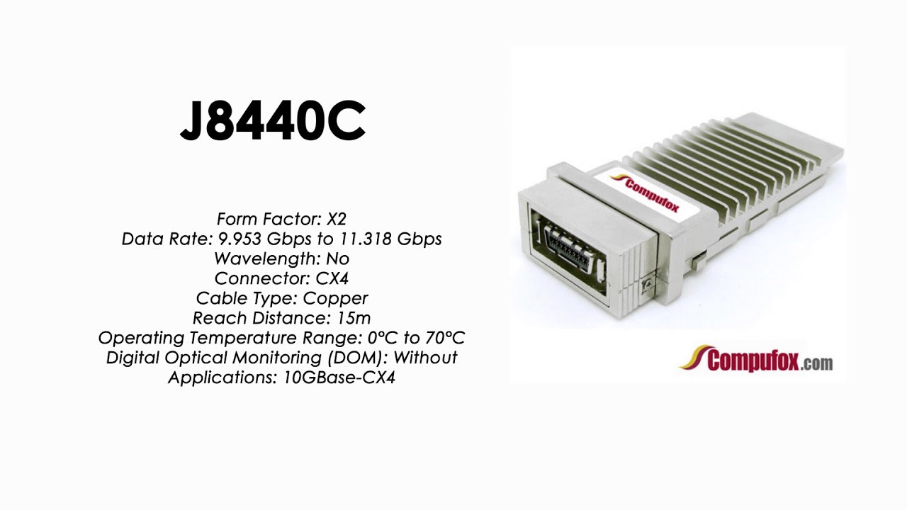 HPE Transceiver-Modul 10 GigE 10GBase-CX4 (J8440C) thumbnail