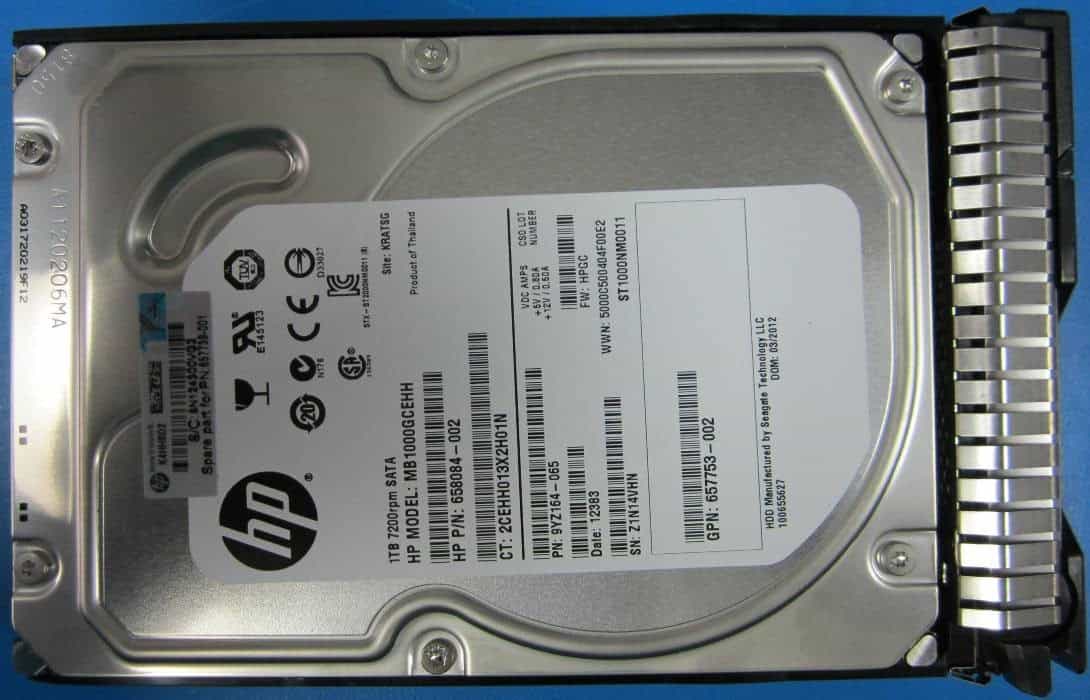HPI HDD Sata 1TB 7200RPM 7mm RAW (L89707-001) thumbnail