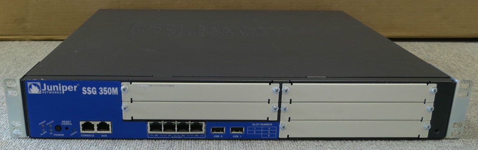 Juniper Secure Services Gateway SSG 350M - Sicherheitsgerät - 10Mb LAN, 100Mb LAN, GigE, HDLC, Frame Relay, PPP, MLPPP, FRF.15,  (SSG-350M-SH) thumbnail