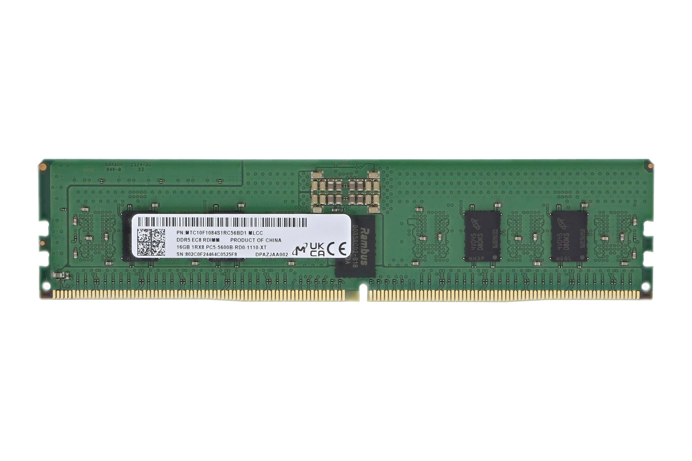 Micron 16 GB ECC UDIMM DDR5-5600 MTC10C1084S1EC56BD1T (MTC10C1084S1EC56BD1T) (MTC10C1084S1EC56BD1T) thumbnail