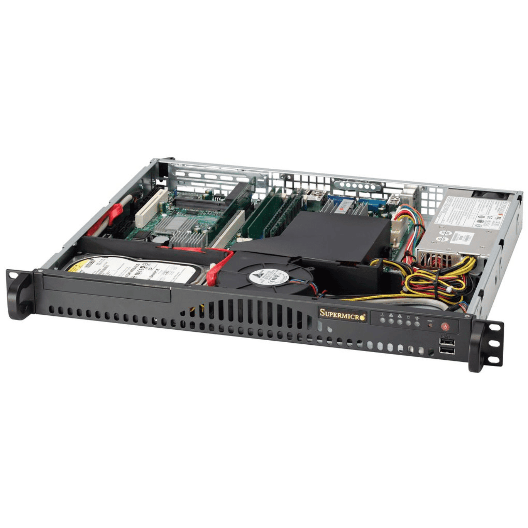 Super Micro Supermicro SC512-203B Rack Black 200 W (CSE-512-203B) thumbnail