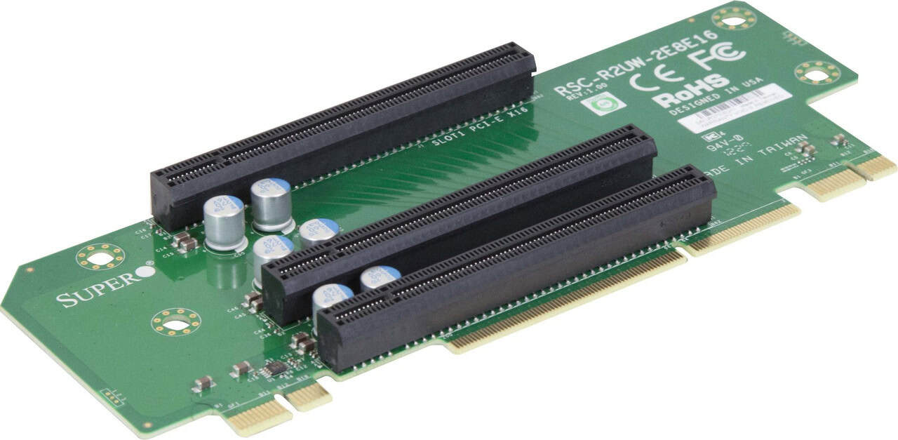 Super Micro Supermicro RSC R2UW-2E8E16+ - Riser Card (RSC-R2UW-2E8E16+) (RSC-R2UW-2E8E16+) thumbnail