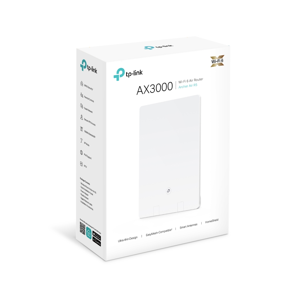 TP-Link Archer Air R5 AX3000 WiFi6 Router (ARCHERAIRR5) thumbnail