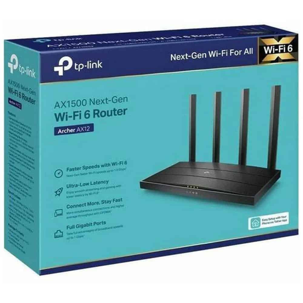 TP-Link Archer AX12 AX1500 WiFi6 4xGb Router (ARCHERAX12) thumbnail