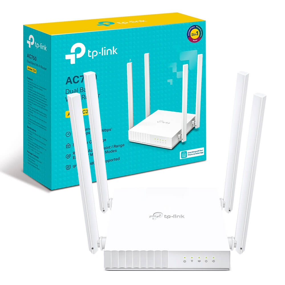 TP-Link Archer C24 AC750 DualBand WiFi Router (ARCHERC24) thumbnail