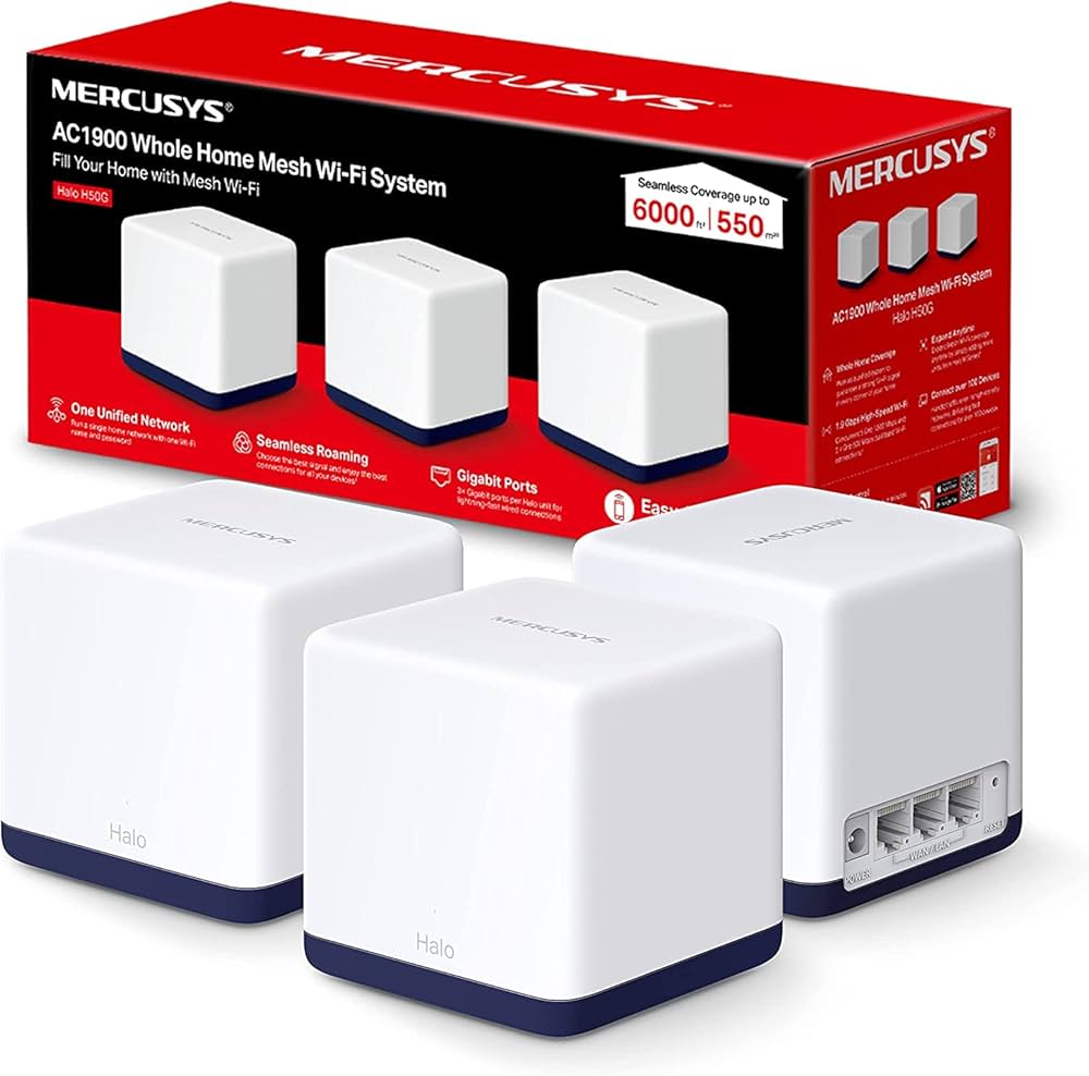 TP-Link Router MERCUSYS Halo H50G Set 3pk (HALO H50G(3-PACK)) thumbnail