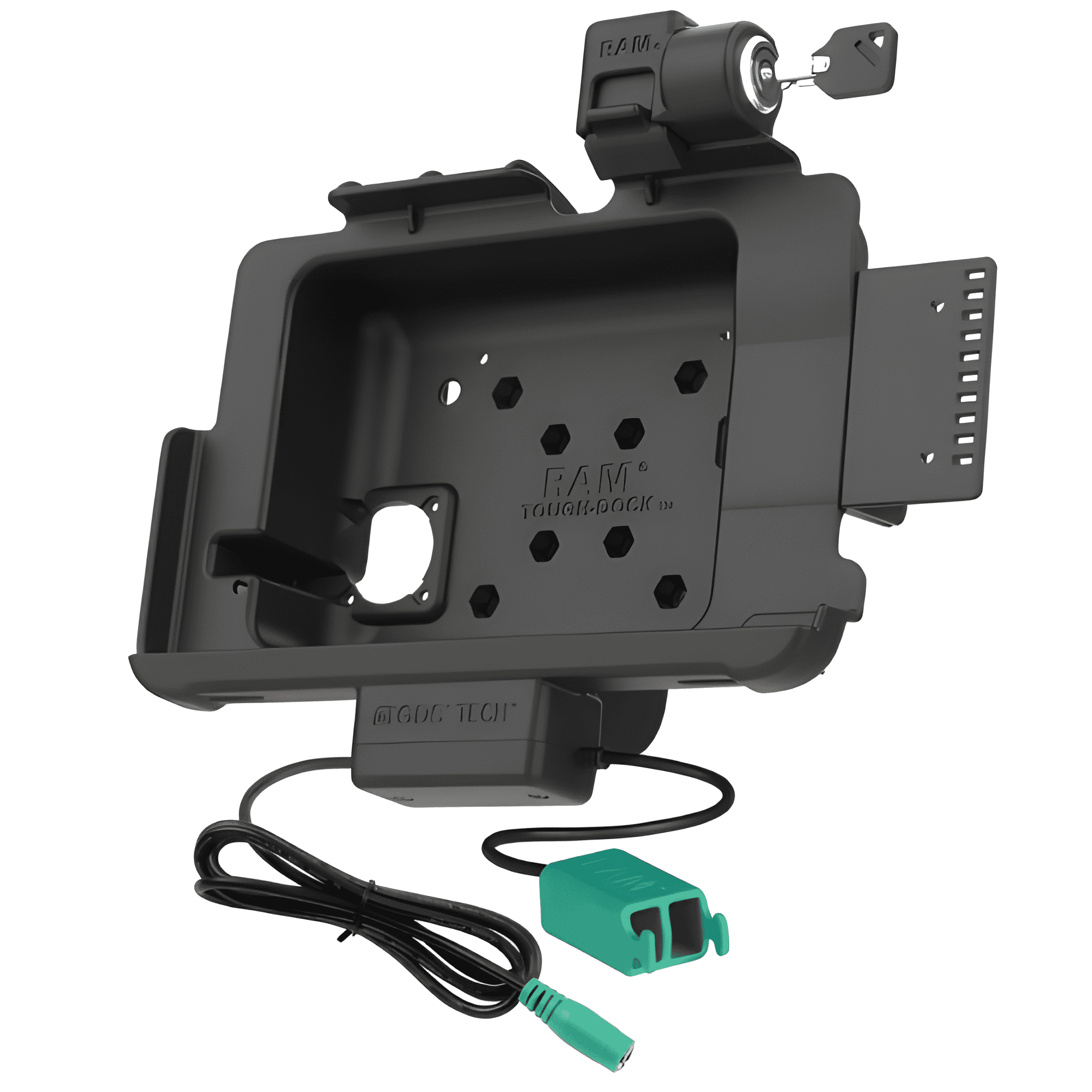 ZEBRA RAM Power + dual USB locking-cradle for ET40 /45 10 with exoskeleton. (3PTYRAMHOLZE21PD2KLU) (3PTYRAMHOLZE21PD2KLU) thumbnail