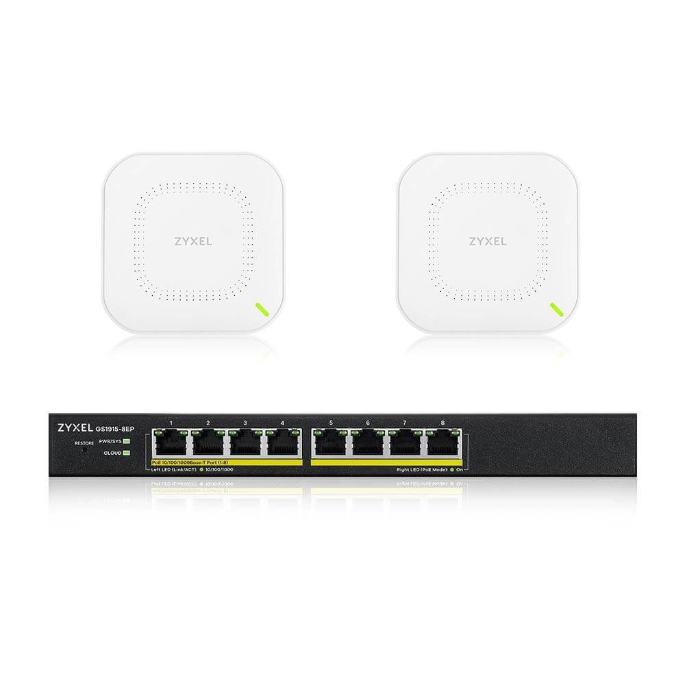 Zyxel Network Starter Kit GS1915-8EP WiFi 6 Access Points 8-Port PoE Smart Managed Switch (GS1915-8EP-EU0102F) thumbnail