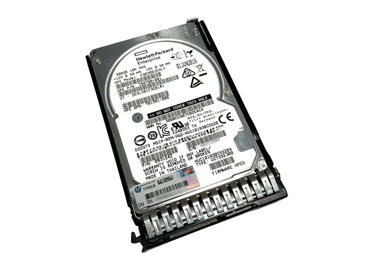 HP DRV HD 300GB 2.5 10K 6G SAS (713825-B21) thumbnail