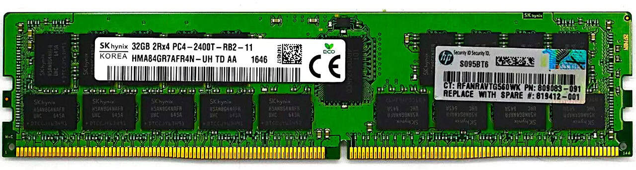 HP SPS-DIMM 32GB PC4-2400T-R 2GX4 (879149-001) thumbnail
