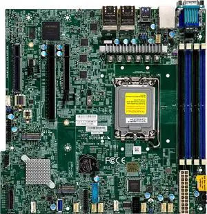 Super Micro Supermicro X13SAV-LVDS Motherboard Mini-ITX LGA1700 Socket Q670E Chipset USB 3.2 (MBD-X13SAV-LVDS-B) thumbnail