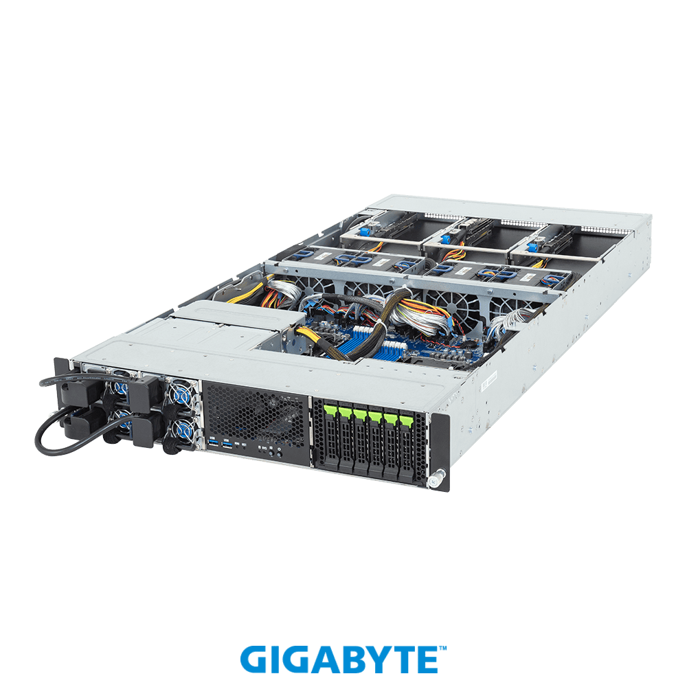 GigaByte XV24-AX0-AAJ1 2U 2x Intel 6900 6x2.5 3+1 2000W ohne OS (6NXV24AX0DR000AAJ1) thumbnail