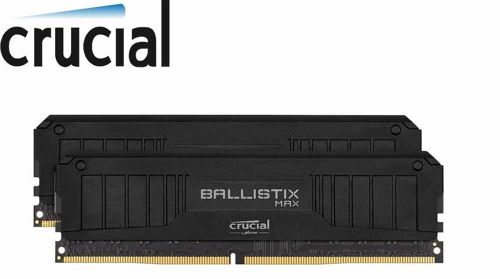 Micron Crucial Ballistix Max Black DDR4-5100 CL19 16 GB Dual Kit (BLM2K8G51C19U4B) thumbnail
