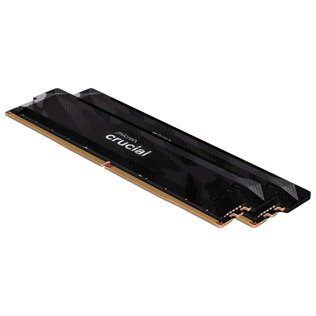 Micron 16GB Crucial DIMM Pro OC 6400MHz (Blanc) Version OEM (Tray) (CP16G64C32U5WT) thumbnail