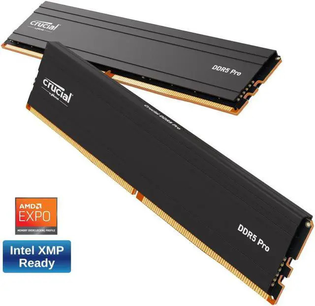 Micron DDR5 32GB PC 6000 CL36 KIT (2x16GB) Crucial Pro Overclocking (CP2K16G60C48U5) thumbnail