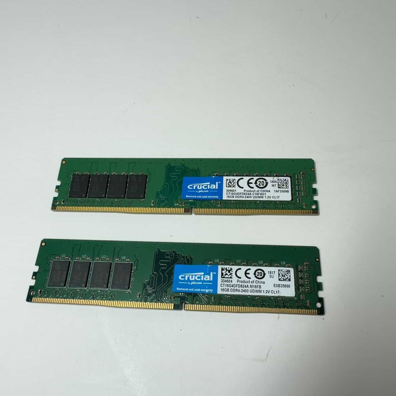 Micron CRUCIAL 16GB (1*16GB) 2RX8 PC4-19200T-U DDR4-2400MHZ UDIMM (CT16G4DFD824A) thumbnail