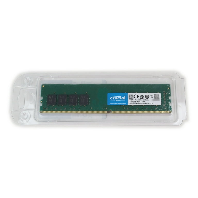 Micron CRUCIAL 16GB (1*16GB) 2RX8 PC4-21300V-U DDR4-2666MHZ UDIMM (CT16G4DFD8266) thumbnail