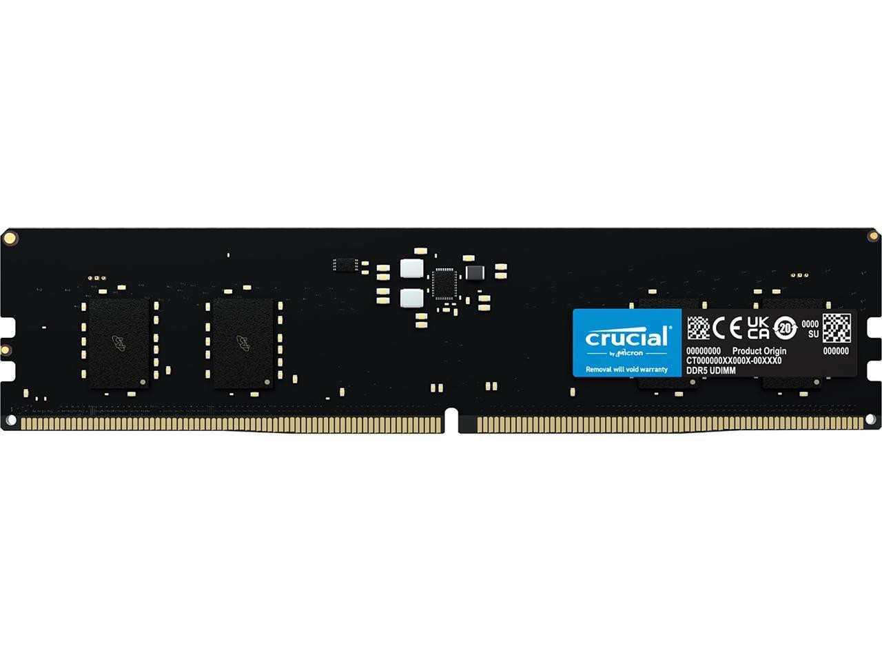 Micron DDR5 32GB PC 5600 CL46 Crucial intern retail (CT32G56C46U5) thumbnail
