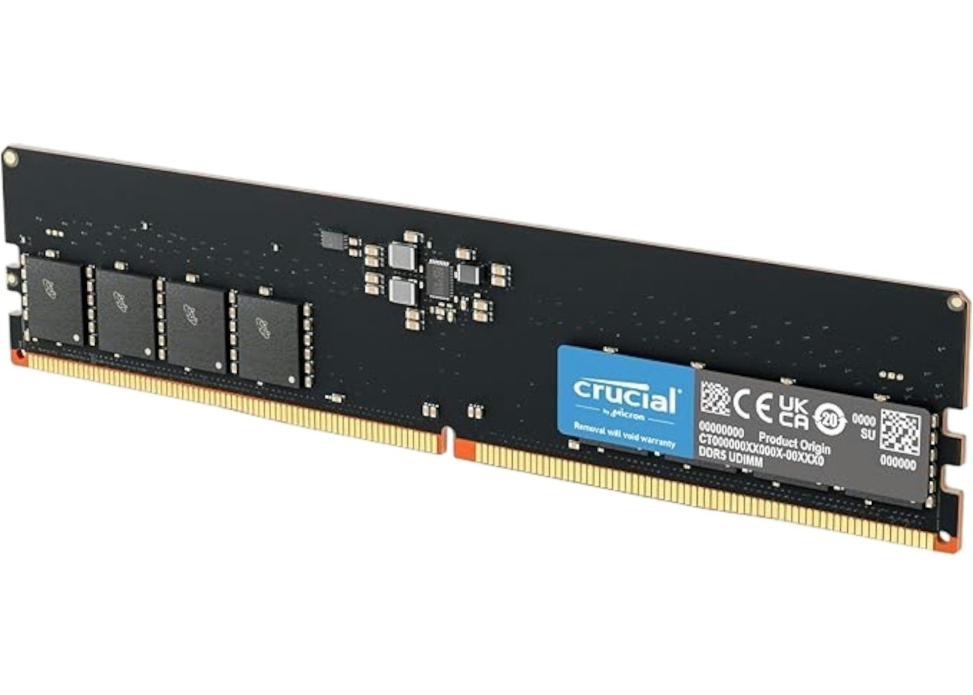 Micron Crucial RAM 64GB (1x64GB) DDR5 5600MHz UDIMM schwarz (CT64G56C46U5) thumbnail