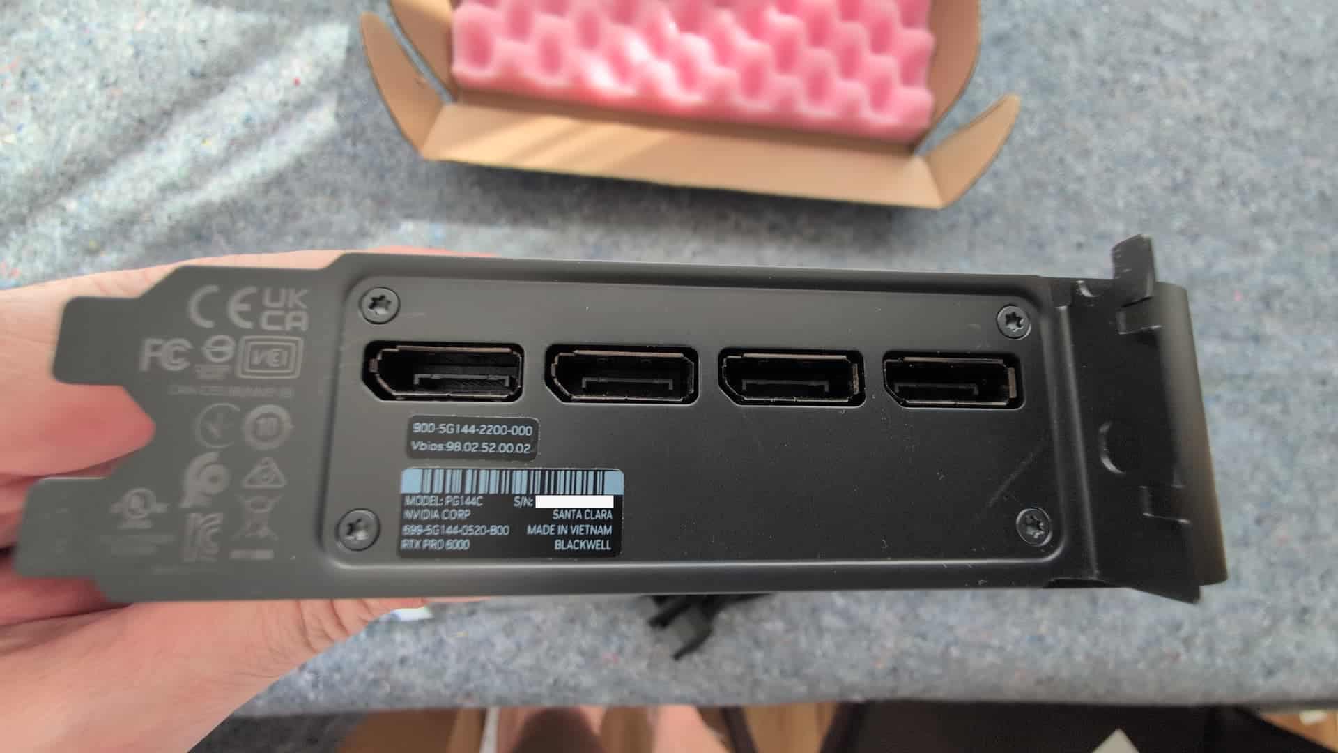 NVIDIA RTX PRO 6000 Blackwell 96GB GDDR7 Workstation Bulk (900-5G144-2200-000) thumbnail