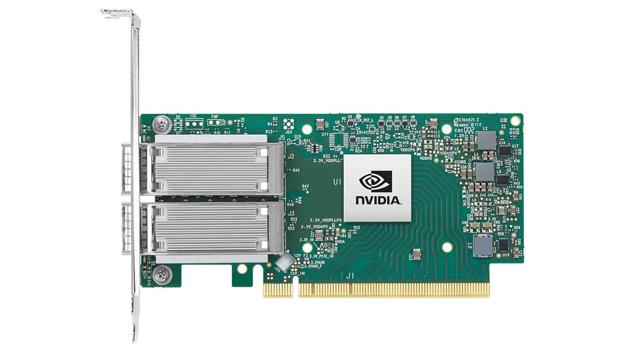 NVIDIA ConnectX-5 EN NIC 10/25GbE DP SFP28 dual-port, PCIe3.0 x8, tall bracket, ROHS R6 (900-9X5AZ-0053-0T3) thumbnail