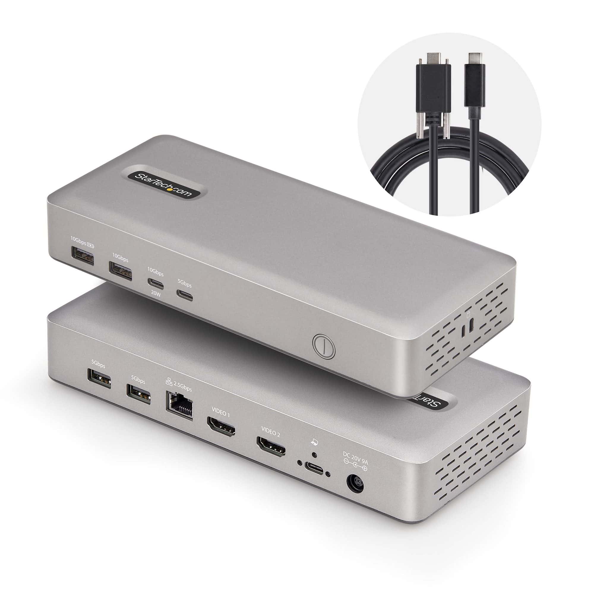 StarTech USB4 Dual-Display Multiport Hub 140W (174B-USB4-MULTIPORT) thumbnail