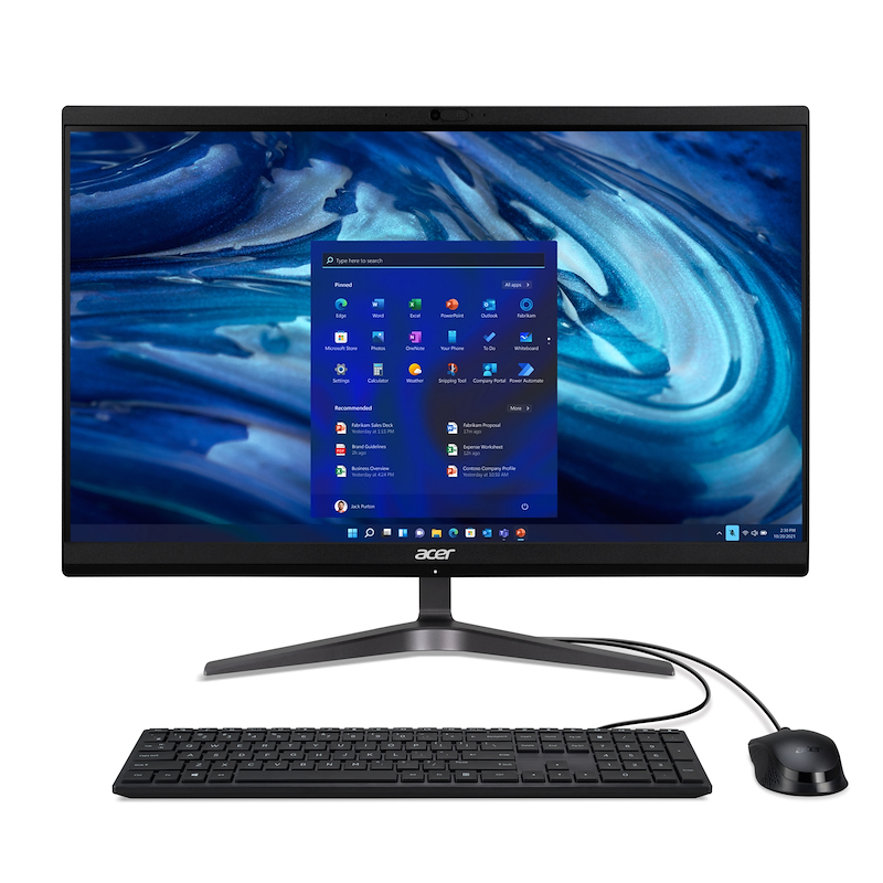 Acer Veriton Z2514G Intel® Core™ i5 i5-1335U 60,5 cm (23.8") 1920 x 1080 Pixels Alles-in-één-pc 8 GB DDR4-SDRAM 256 GB SSD Windows 11 Pro Wi-Fi 6 (802.11ax) Zwart (DQ.VZQEG.001) thumbnail