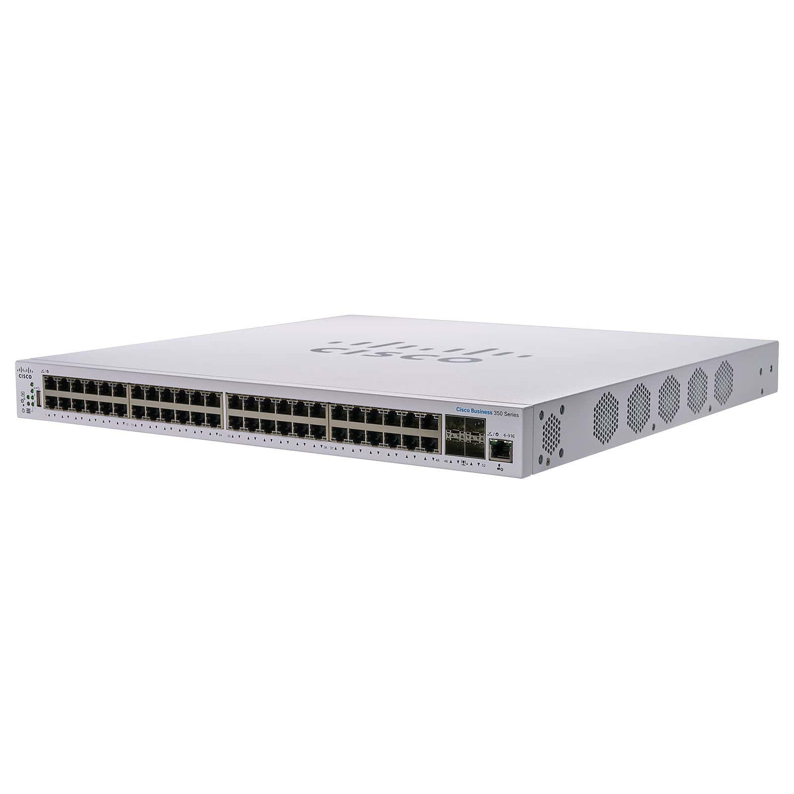Cisco 48 10/100/1000 ports 4 Gigabit SFP Rack-mountable (CBS350-48T-4G-NA) thumbnail
