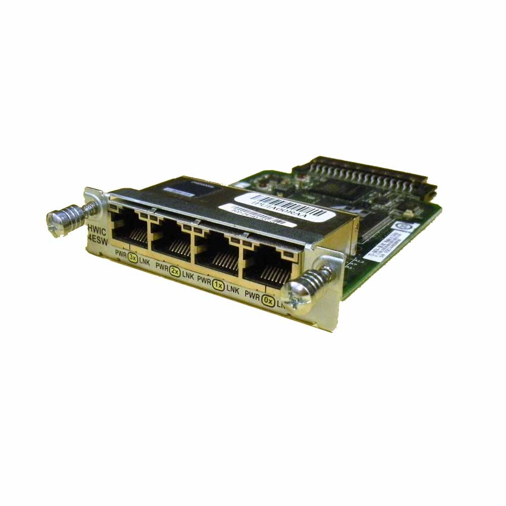 Cisco FOUR Port10/100 ETHERNETSWITCH INTERFACE (HWIC-4ESW) thumbnail