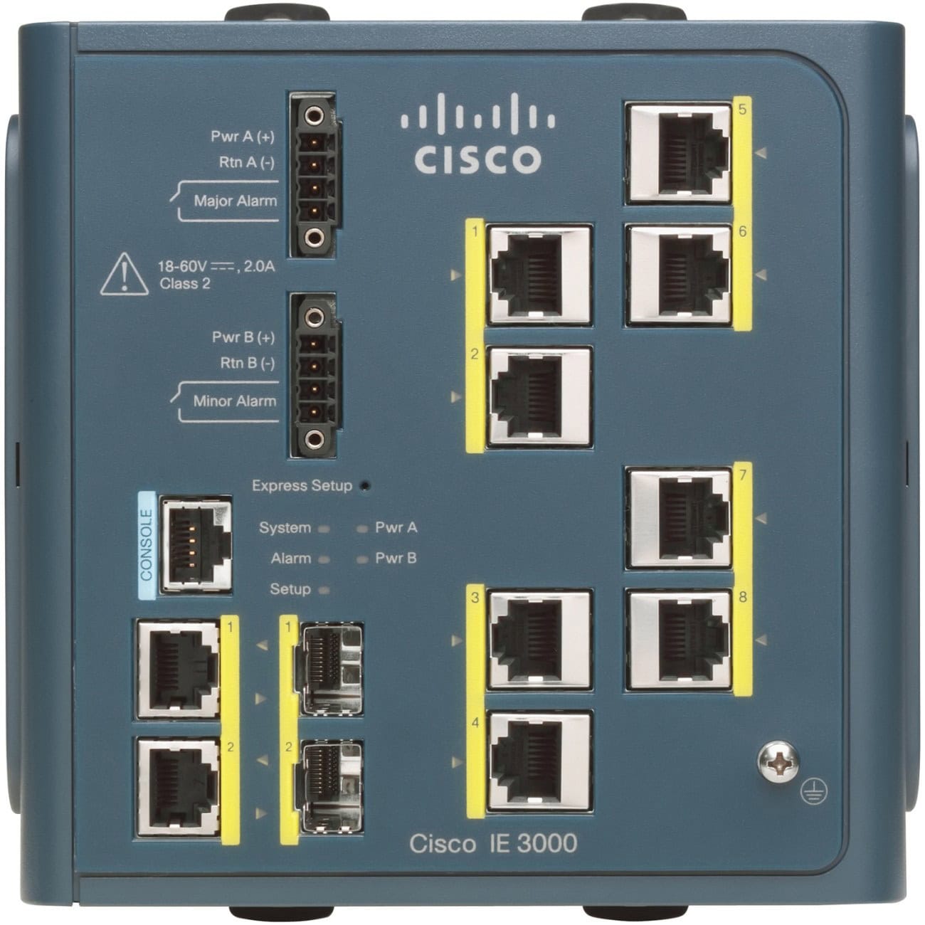 Cisco IE 3000 Switch, 4 10/100 + 2 (IE-3000-4TC-RFB) thumbnail