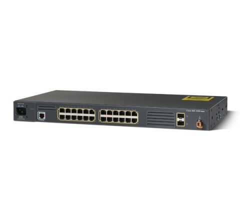 Cisco ME 3400 Switch - 24 10/100 + 2 SFP, DC Power (ME-3400-24TS-D) thumbnail