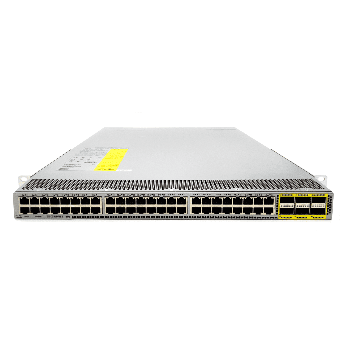 Cisco Nexus 3172T 48 X 1/10GBase-T And 6 QSFP+ Ports (N3K-C3172TQ-10GT) thumbnail
