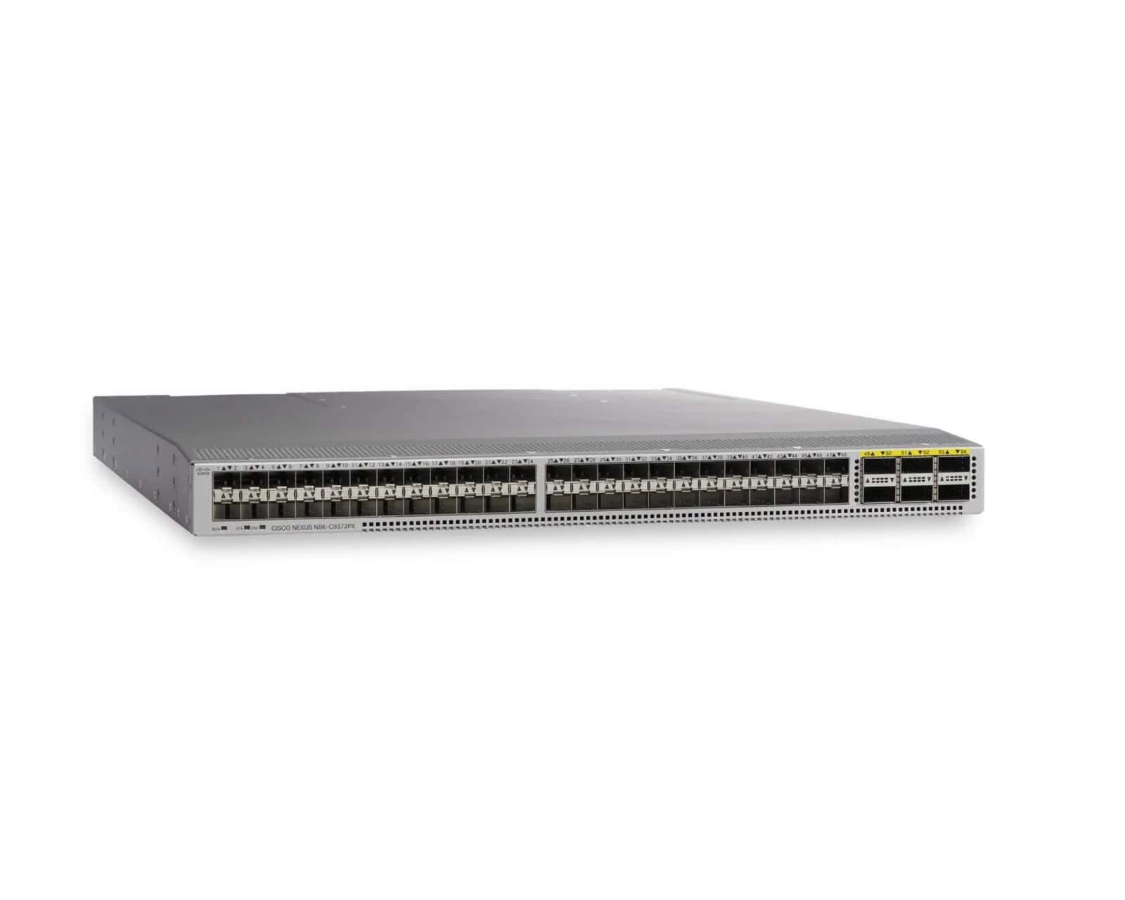 Cisco Nexus 9300 with 48p 10G SFP+ And 6p 40G QSFP+ (N9K-C9372PX-E) thumbnail