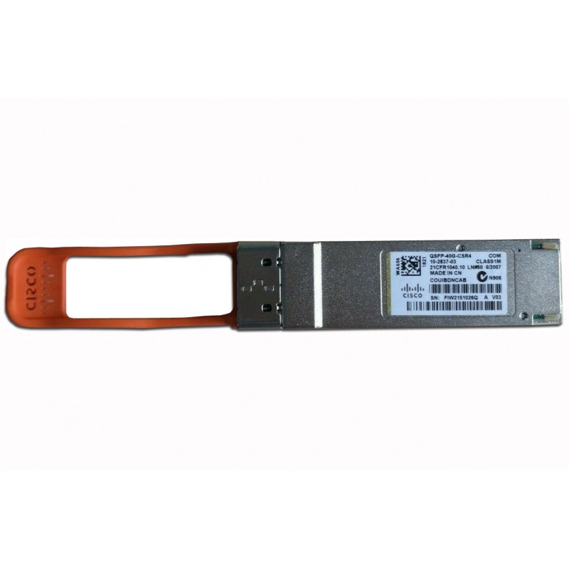 Cisco 40GBASE-CSR4 QSFP+ Transceiver module for MMF, 4-lanes, 850-nm wavelength, 12-fiber (QSFP-40G-CSR4 V03) thumbnail