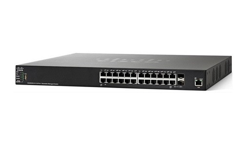Cisco 24 x 10/100/1000-Port, 4 x 10-Gigabit-Ethernet (2 x 10GBase-T/SFP+-Combo-Ports + 2 x SFP+) (SG350X-24-K9) thumbnail