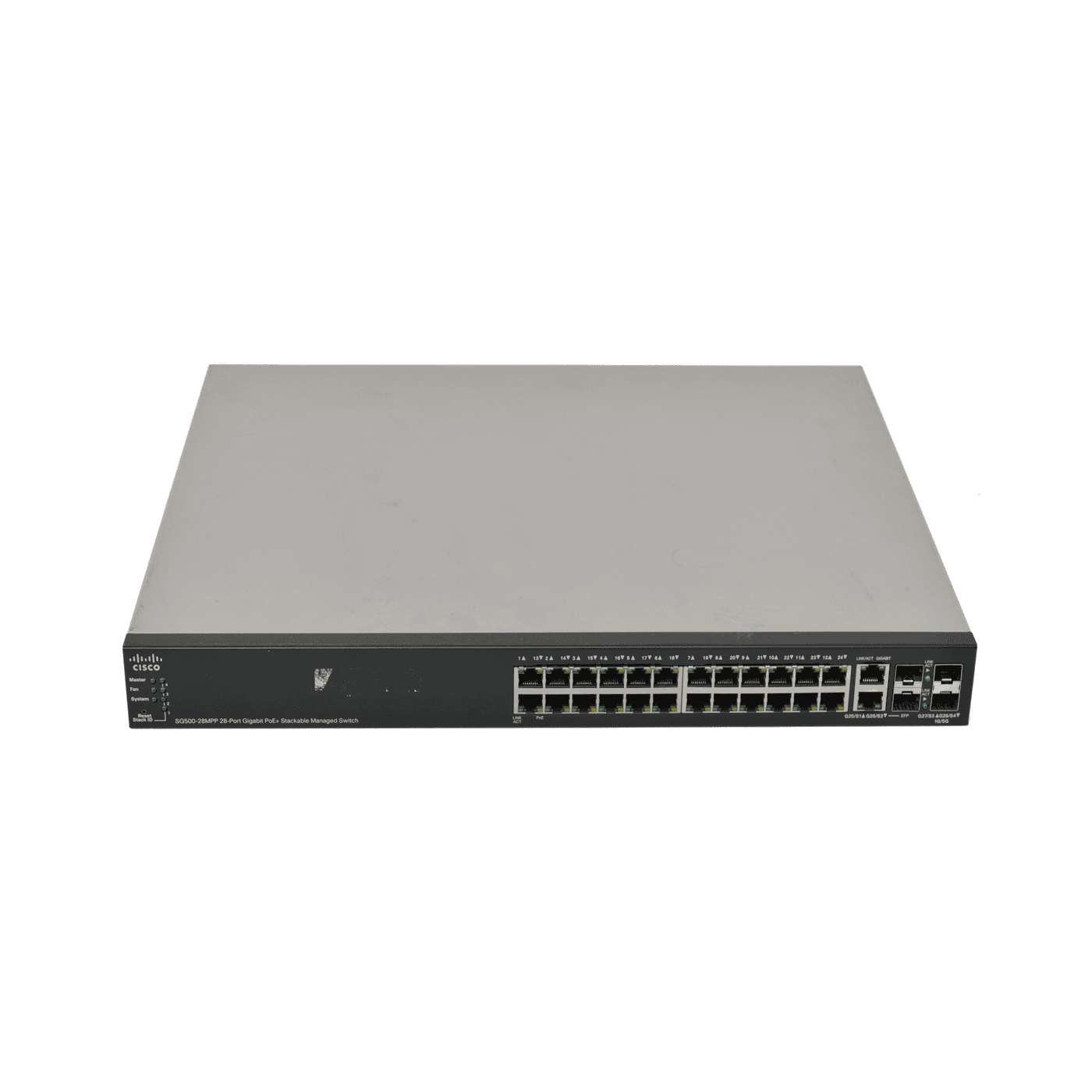 CISCO 28-PORT GIGABIT POE+ STACKABLE MANAGED SWITCH (SG500-28MPP-K9) thumbnail
