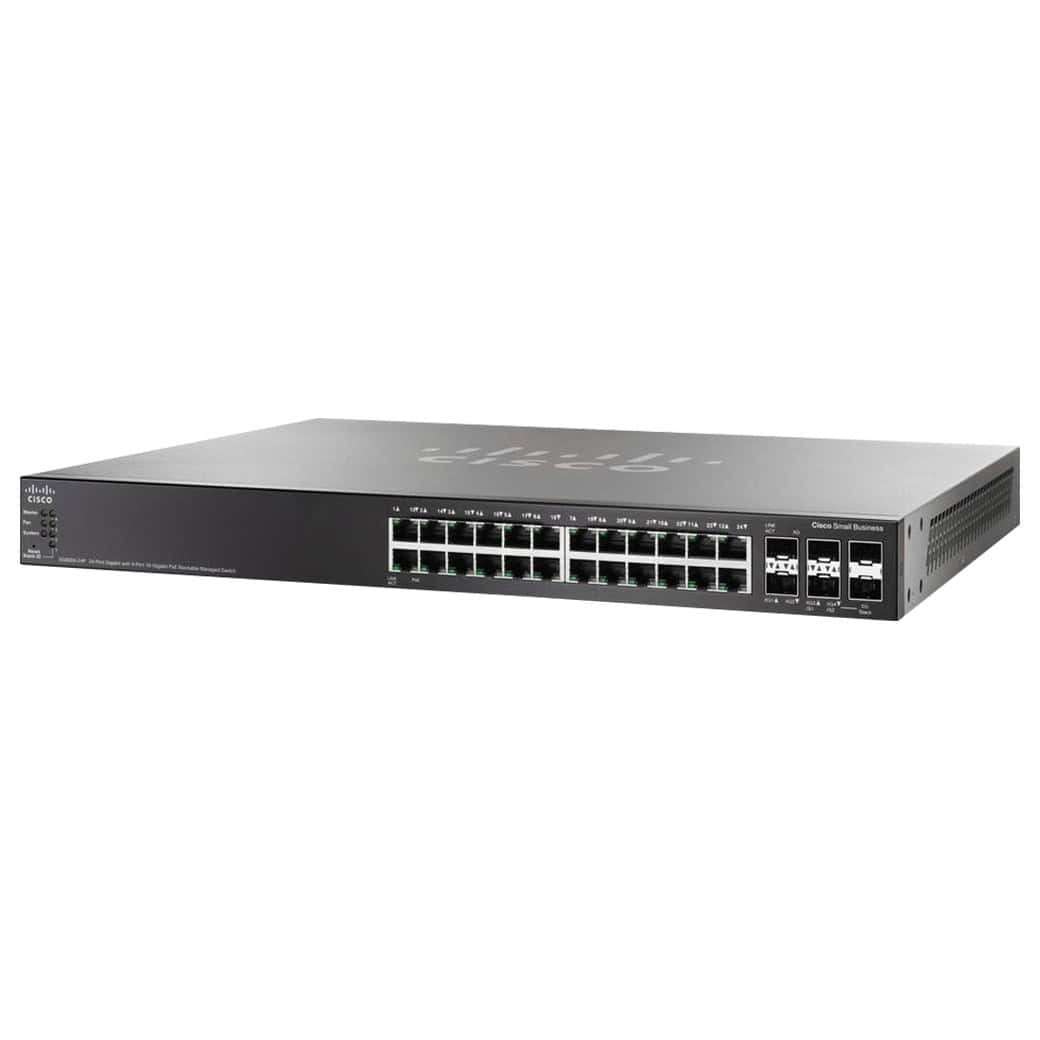 Cisco 24GB PoE W/ 4Port 10GB Stack (SG500X-24P-K9) thumbnail