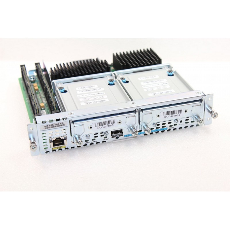 Cisco 4GB (default) or 8GB DRAM, 2GB flash storage, 2 x 500GB 5400 rpm SATA hard disk (SM-SRE-900-K9) thumbnail