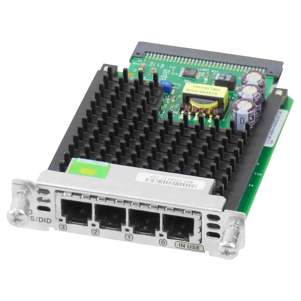 Cisco 4-PORT FXS And DID VOICEINTERFACE Card (VIC3-4FXS/DID) thumbnail