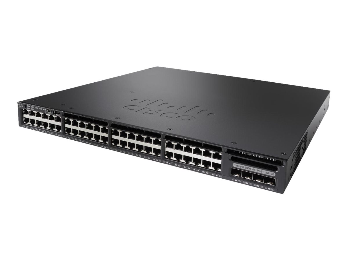 Cisco Catalyst 3650 48 Port Full PoE 4x10G Uplink IPServices (WS-C3650-48FQ-E) thumbnail